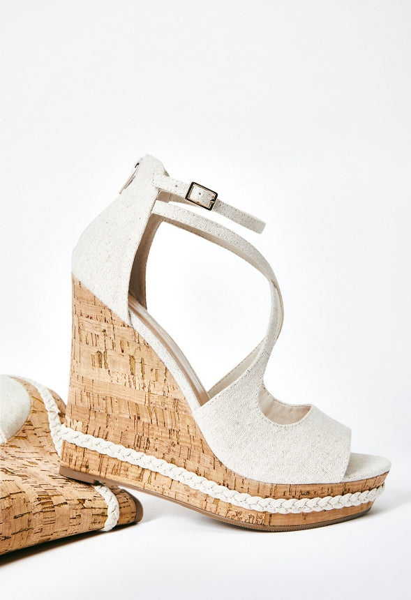 Naia Wedge Sandal Dk Natural