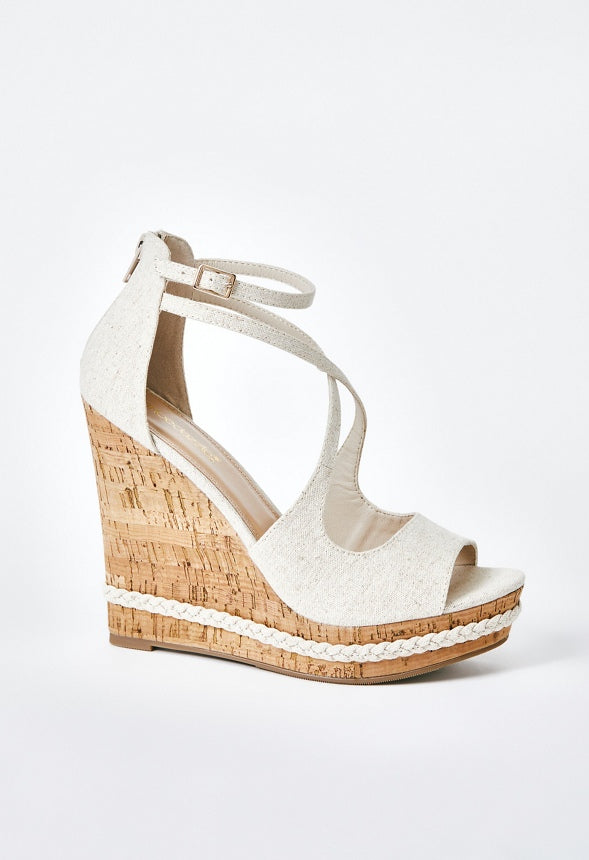 Naia Wedge Sandal Dk Natural