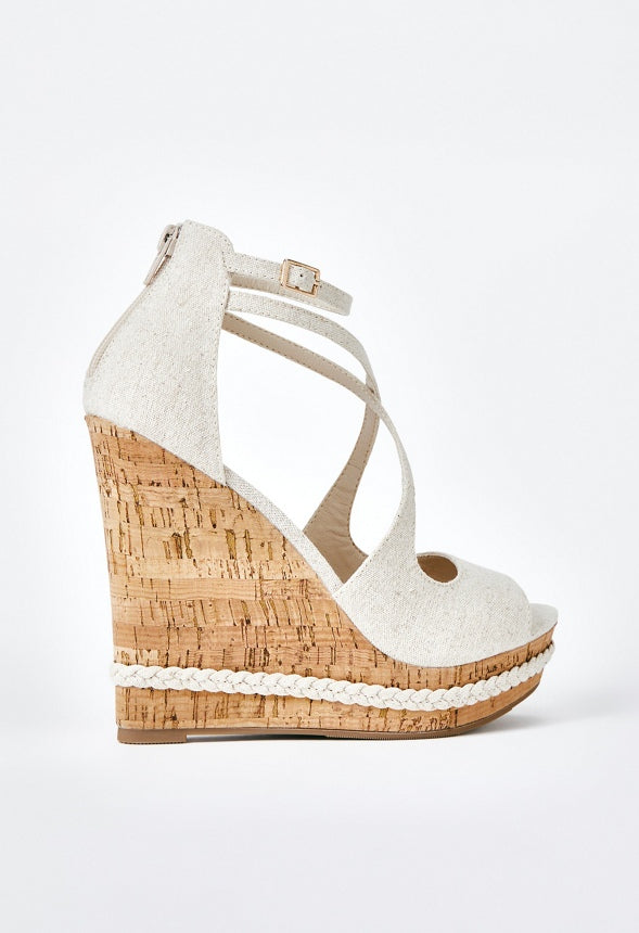 Naia Wedge Sandal Dk Natural