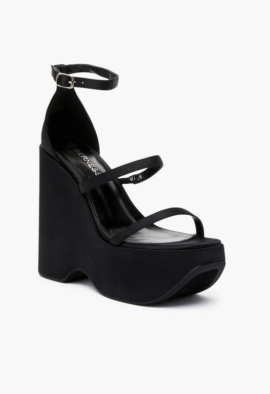 IVETTE PLATFORM WEDGE Black