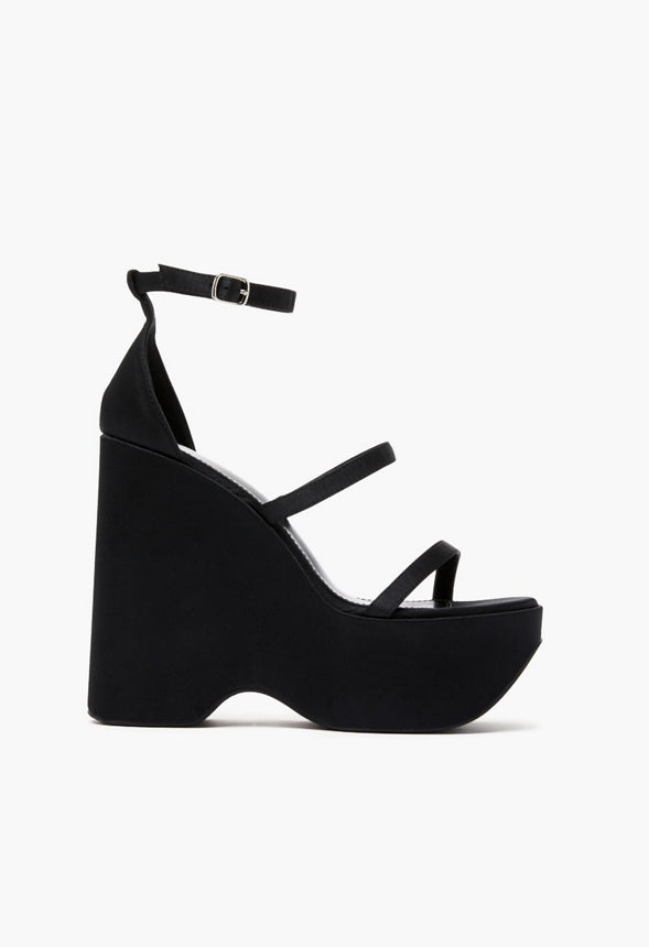 IVETTE PLATFORM WEDGE Black