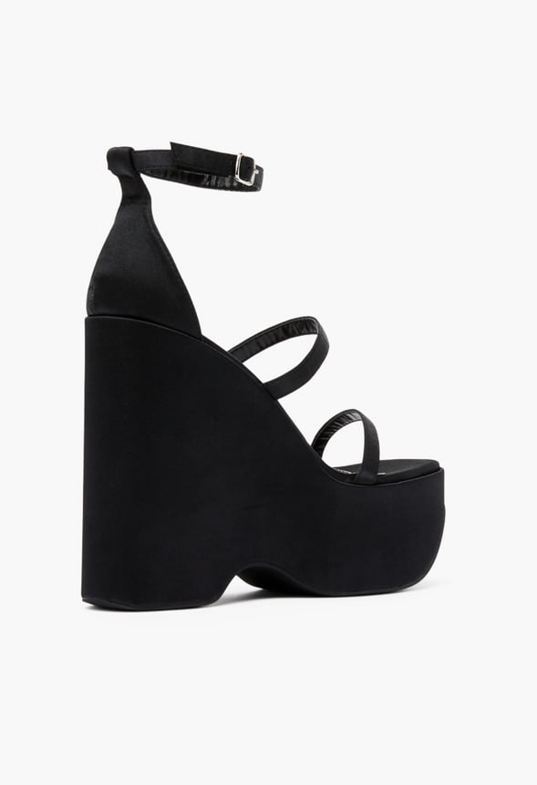 IVETTE PLATFORM WEDGE Black