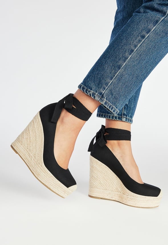 Vilette Espadrille Wedge Black