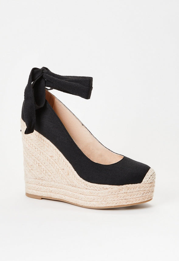 Vilette Espadrille Wedge Black