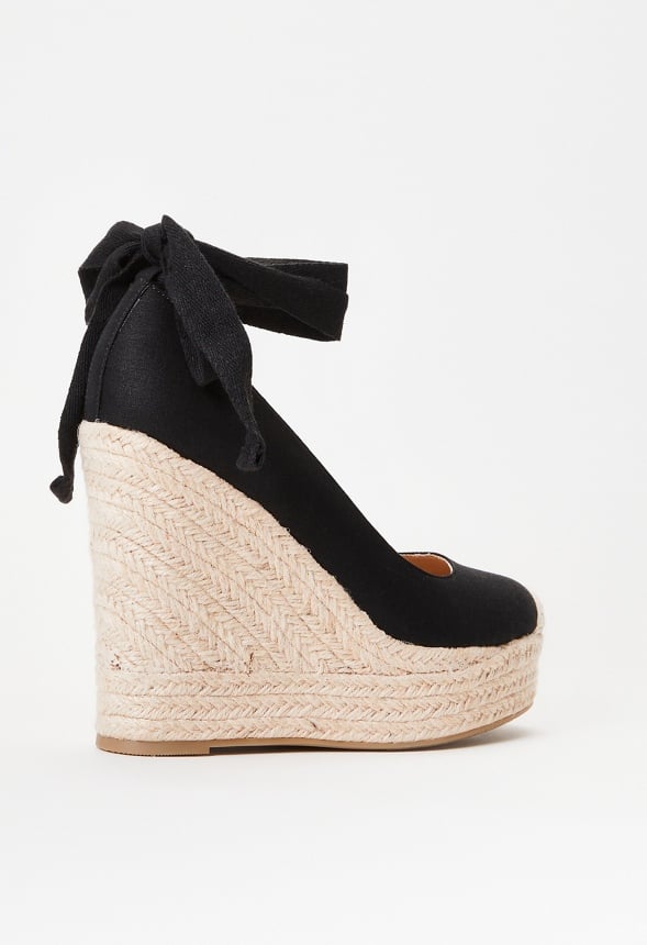Vilette Espadrille Wedge Black