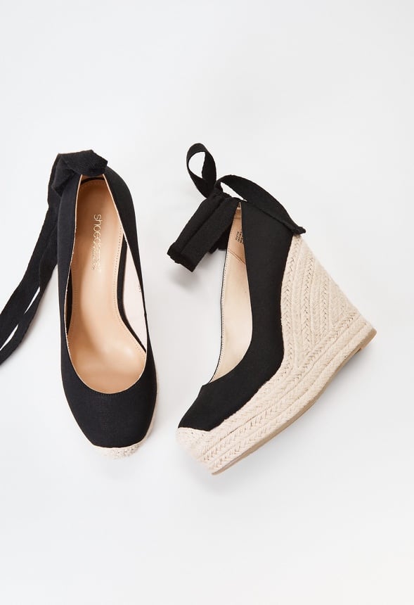 Vilette Espadrille Wedge Black