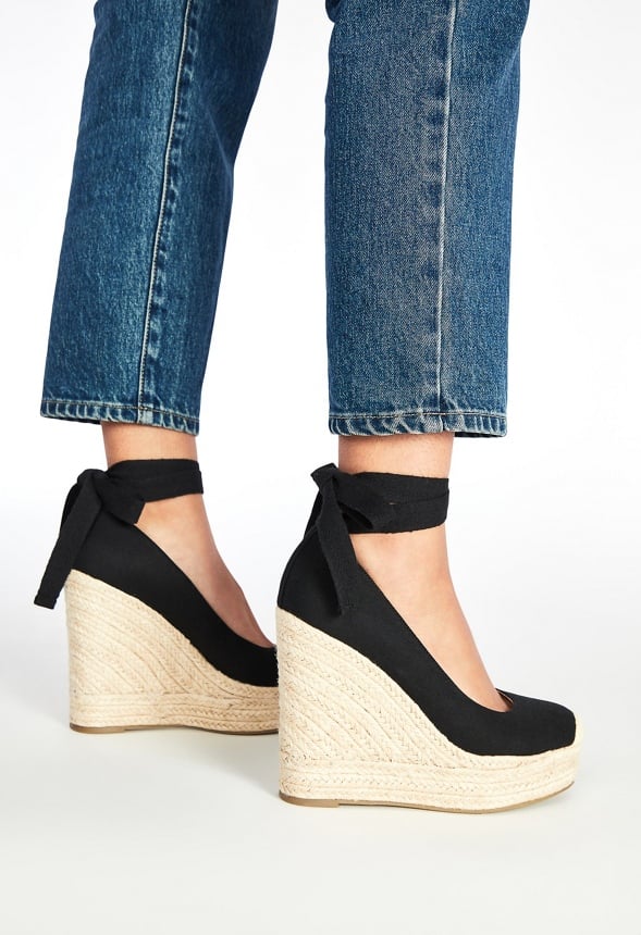 Vilette Espadrille Wedge Black