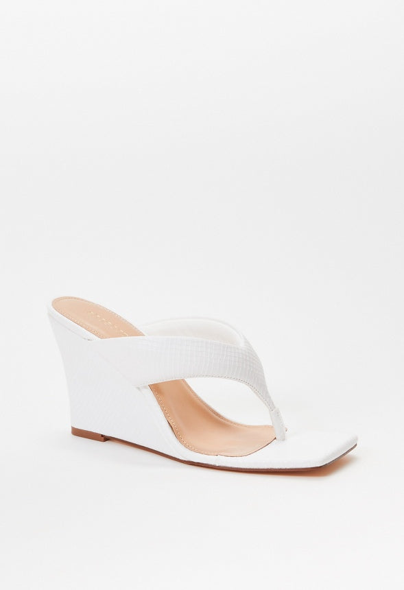 Elodie Wedge Sandal Bright White