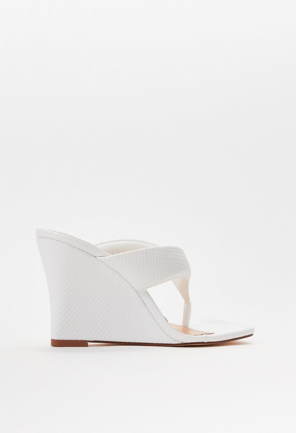 Elodie Wedge Sandal Bright White