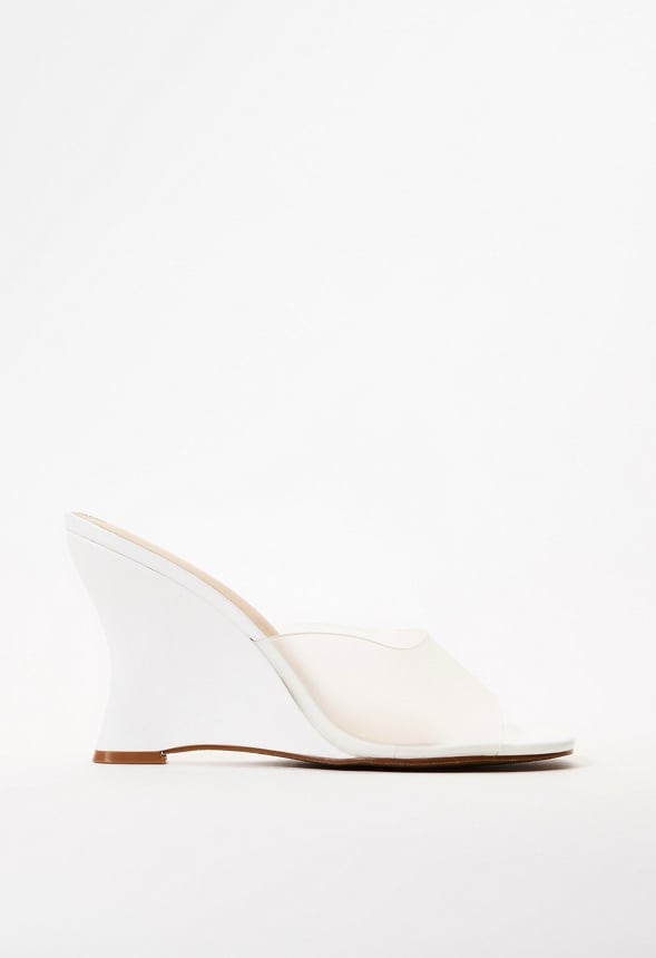 Lucie Wedge Sandal Bright White