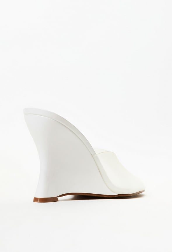 Lucie Wedge Sandal Bright White