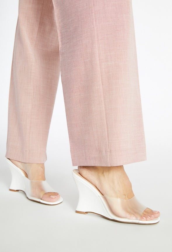 Lucie Wedge Sandal Bright White