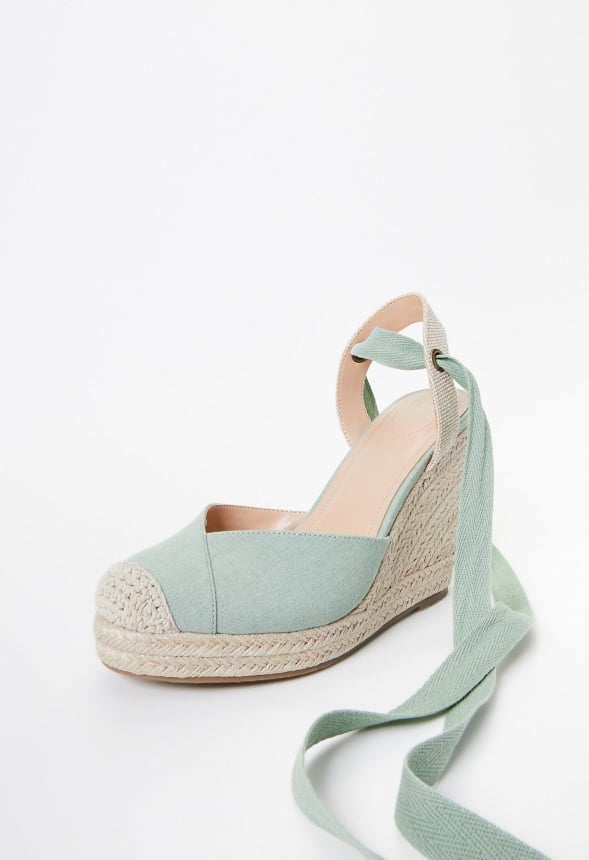 Rena Espadrille Wedge Sandal Iceberg Green
