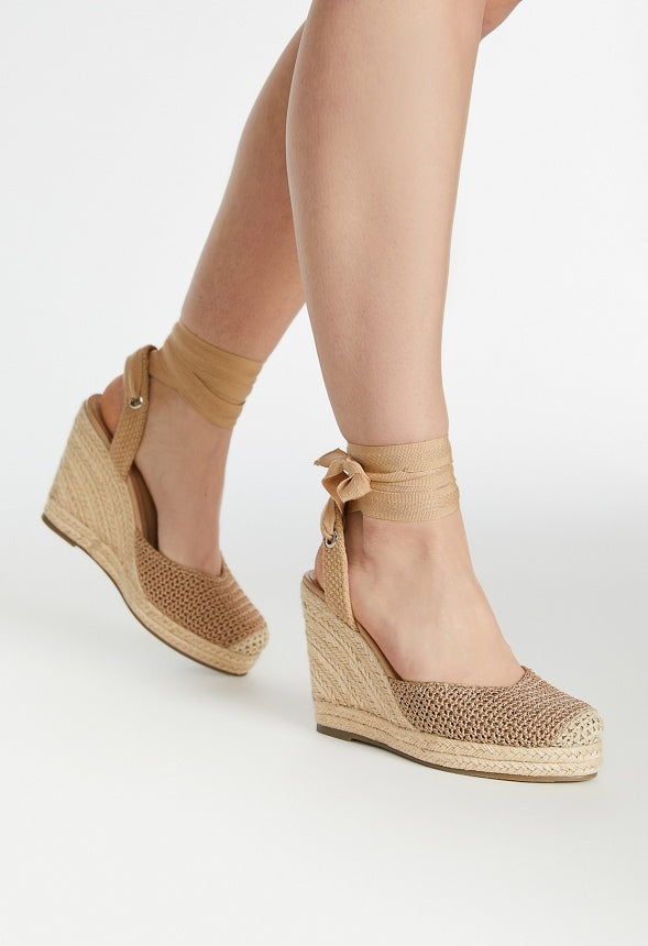 Rena Espadrille Wedge Sandal New Nude