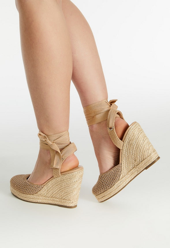 Rena Espadrille Wedge Sandal New Nude