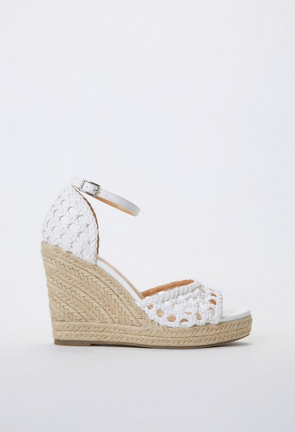 Marcie Espadrille Wedge Sandal Bright White