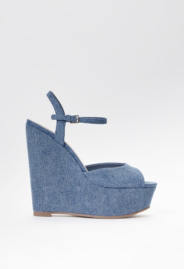 Maylah Platform Wedge Sandal Medium Denim