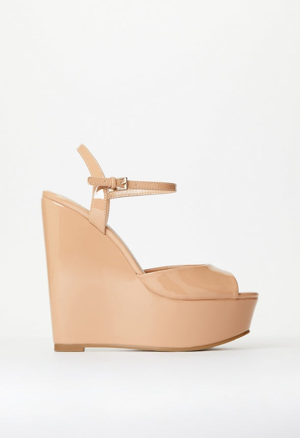 Maylah Platform Wedge Sandal New Nude