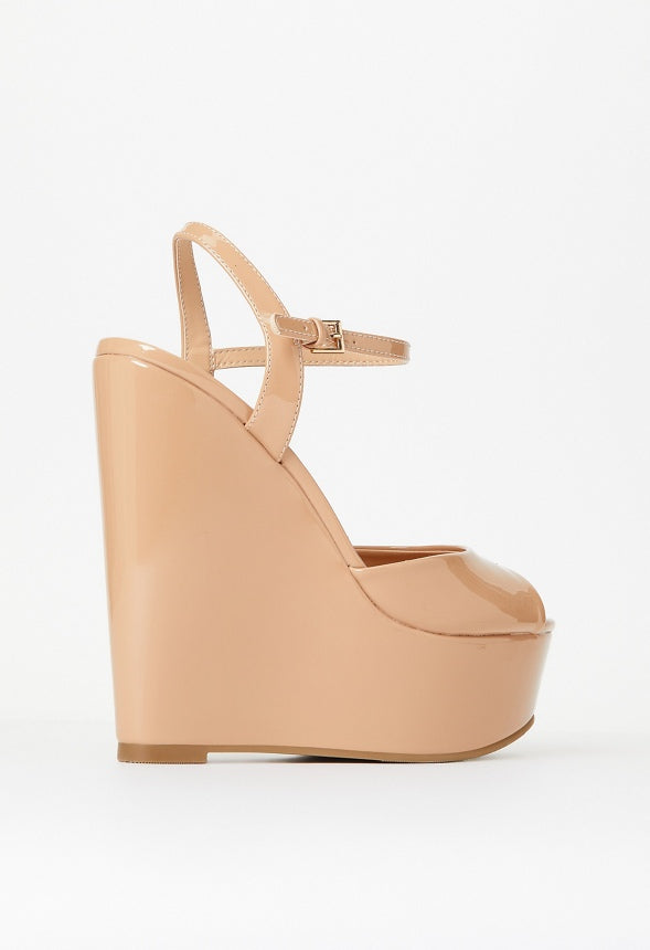 Maylah Platform Wedge Sandal New Nude
