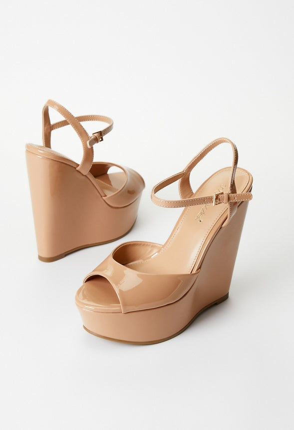 Maylah Platform Wedge Sandal New Nude