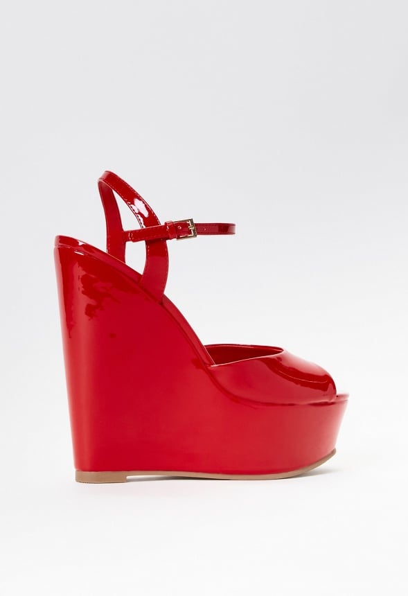 Maylah Platform Wedge Sandal Salsa Red