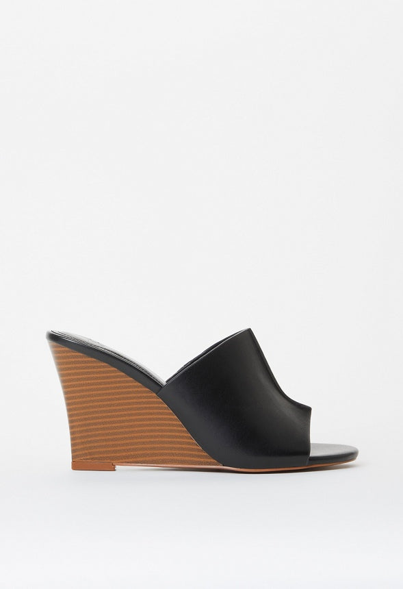 Kailey Wedge Sandal Black
