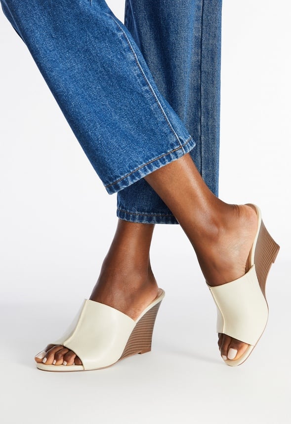 Kailey Wedge Sandal Birch White