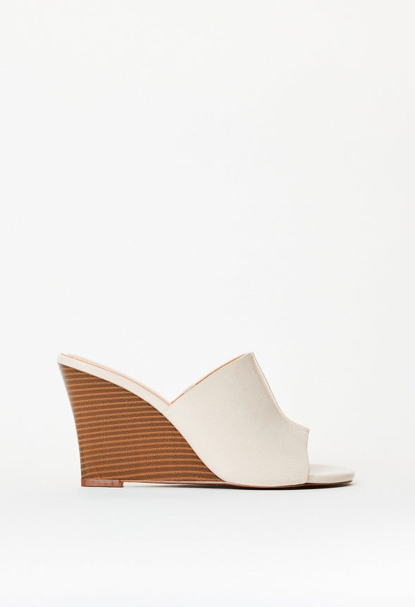 Kailey Wedge Sandal Birch White