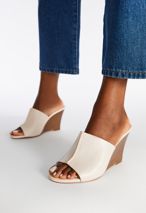 Kailey Wedge Sandal Birch White