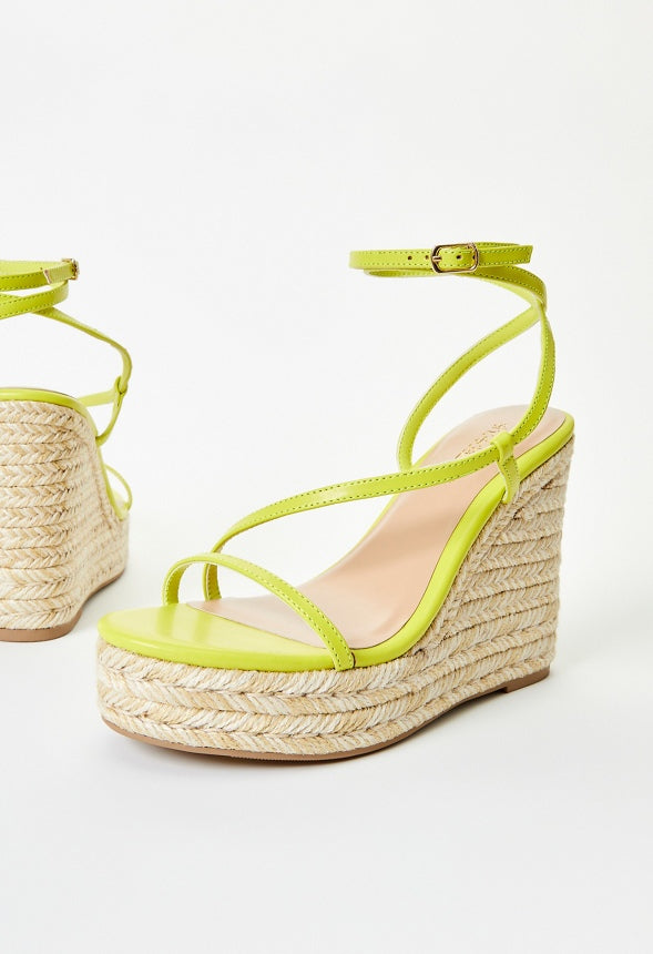 Aisha Platform Espadrille Wedge Sandal Sulphur Spring Green