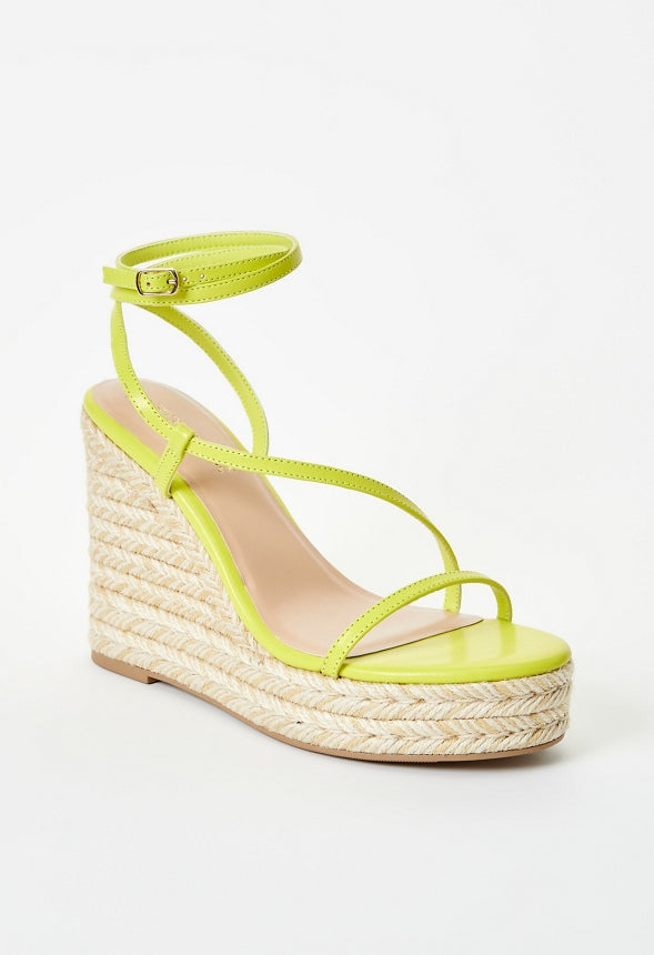 Aisha Platform Espadrille Wedge Sandal Sulphur Spring Green