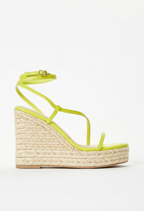 Aisha Platform Espadrille Wedge Sandal Sulphur Spring Green