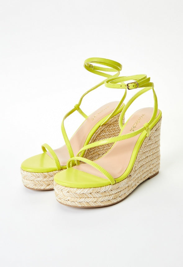Aisha Platform Espadrille Wedge Sandal Sulphur Spring Green