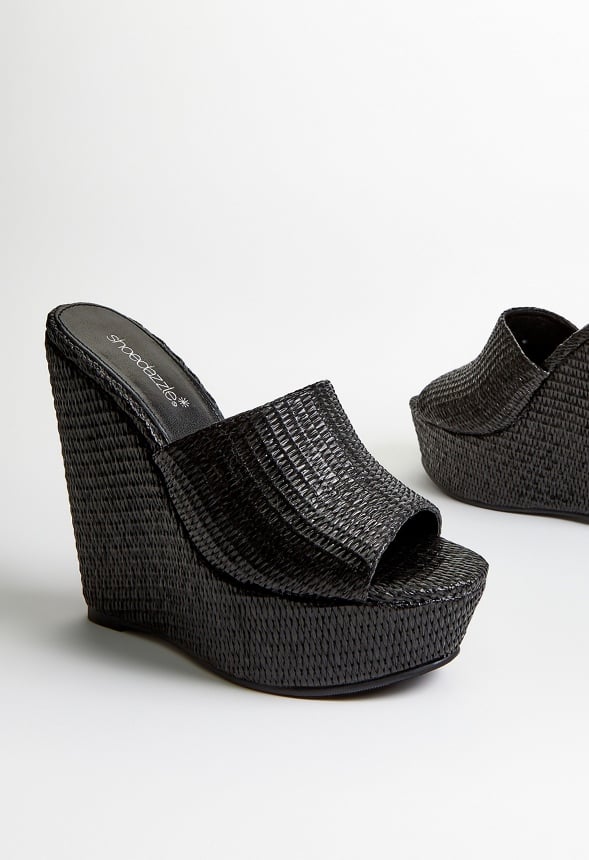 Alayna Platform Espadrille Wedge Sandal Black