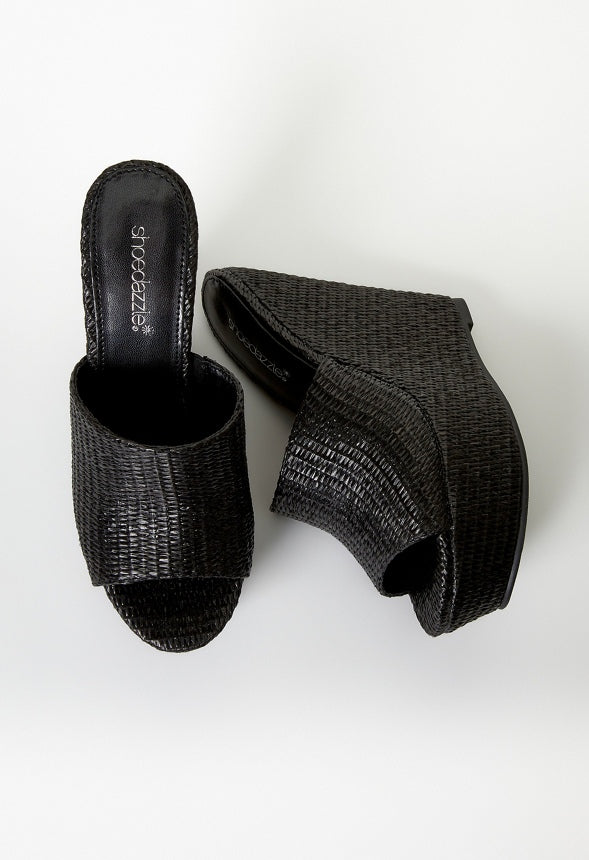 Alayna Platform Espadrille Wedge Sandal Black