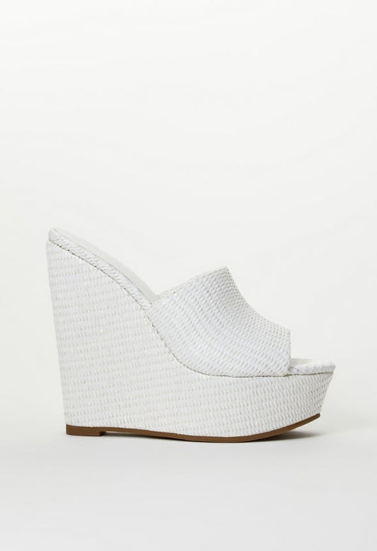 Alayna Platform Espadrille Wedge Sandal Bright White
