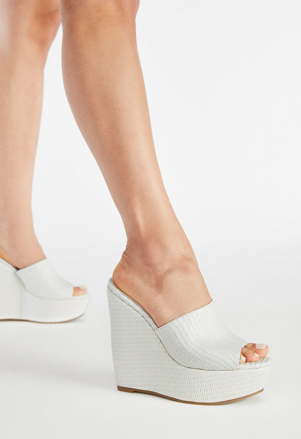 Alayna Platform Espadrille Wedge Sandal Bright White