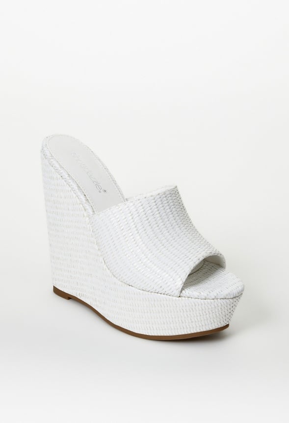 Alayna Platform Espadrille Wedge Sandal Bright White