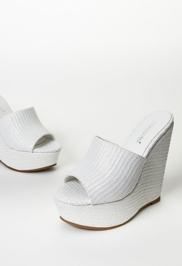 Alayna Platform Espadrille Wedge Sandal Bright White