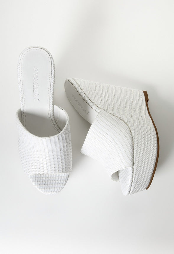 Alayna Platform Espadrille Wedge Sandal Bright White