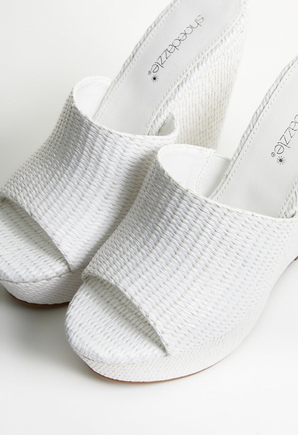 Alayna Platform Espadrille Wedge Sandal Bright White