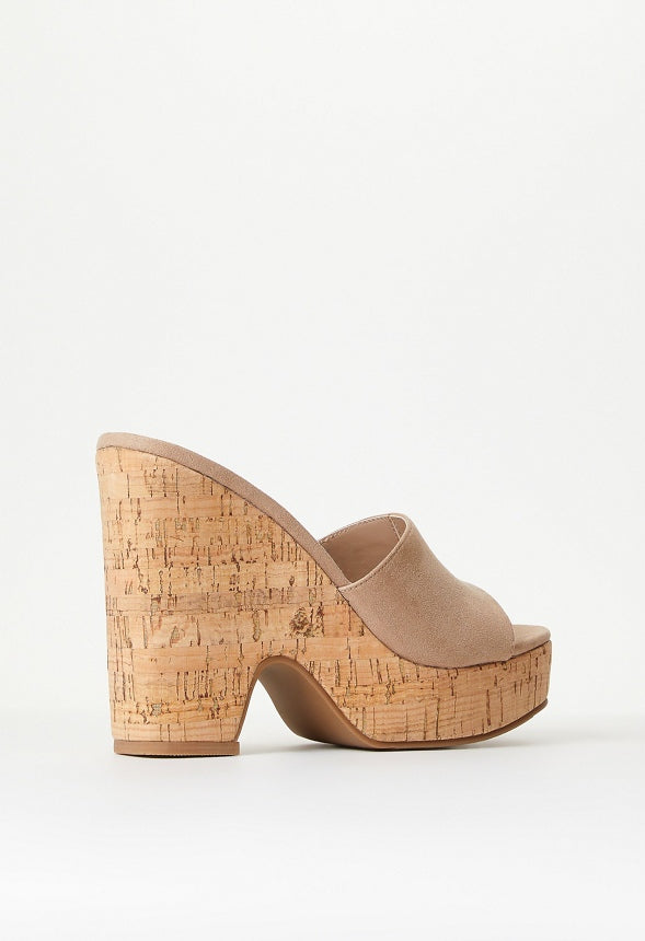 Kara Wedge Sandal Taupe