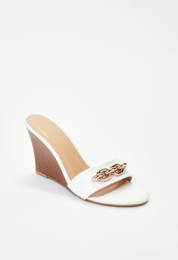 Brooke Wedge Sandal Bright White