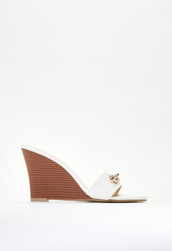 Brooke Wedge Sandal Bright White