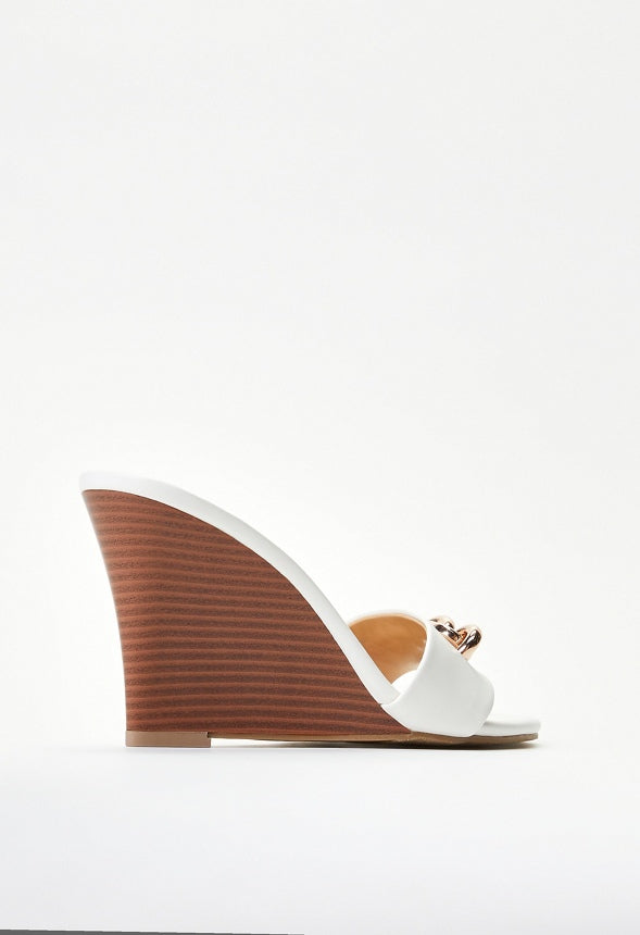 Brooke Wedge Sandal Bright White