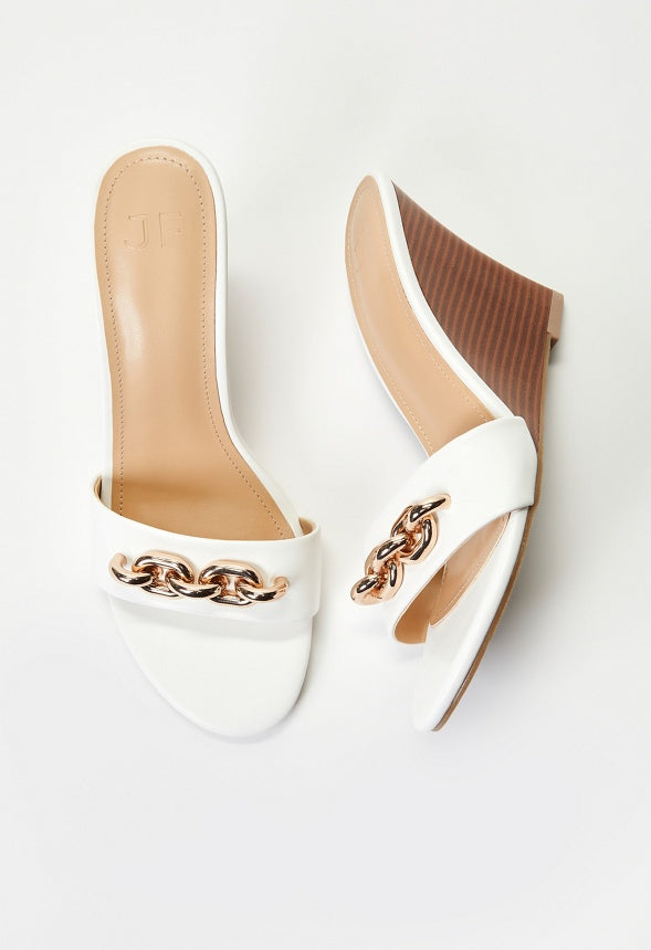 Brooke Wedge Sandal Bright White