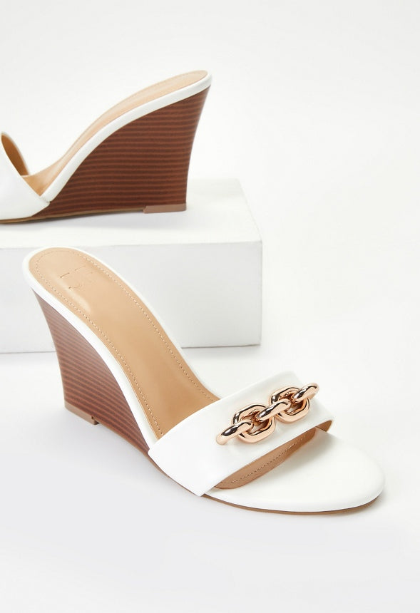Brooke Wedge Sandal Bright White
