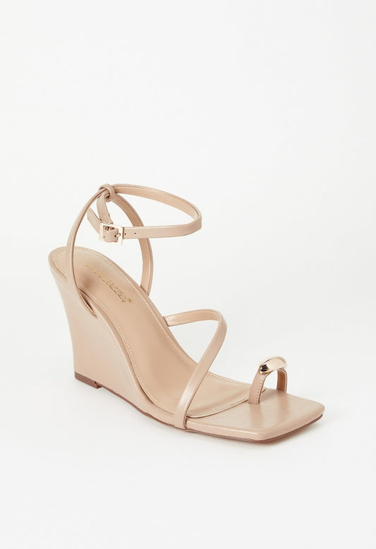 Sylvia Wedge Sandal New Nude