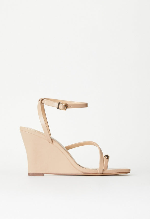 Sylvia Wedge Sandal New Nude