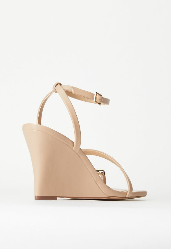 Sylvia Wedge Sandal New Nude